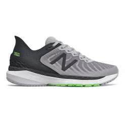 New Balance Shoes Men's 860 V11 Running Shoe - Light Aluminum/Black/Energy Lime