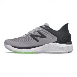 New Balance Shoes Men's 860 V11 Running Shoe - Light Aluminum/Black/Energy Lime