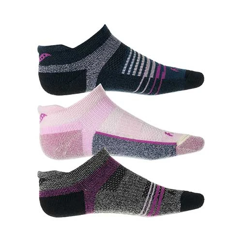 Saucony Women's Inferno Merino Wool No Show Tab Socks - Pink 1 Saucony Women's Inferno Merino Wool No Show Tab Socks - Pink