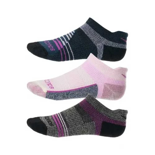 Saucony Women's Inferno Merino Wool No Show Tab Socks - Pink 2 Saucony Women's Inferno Merino Wool No Show Tab Socks - Pink