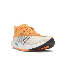 New Balance Shoes Men's Fuel Cell Rebel V2 Running Shoe - White/Habanero/Virtual Sky