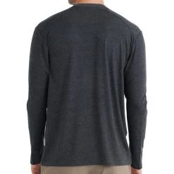 Free Fly Men's Bamboo Midweight Long Sleeve - Heather Black