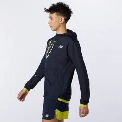 New Balance Men's Printed Impact Run Light Pack Jacket - Sulphur Yellow Apparel