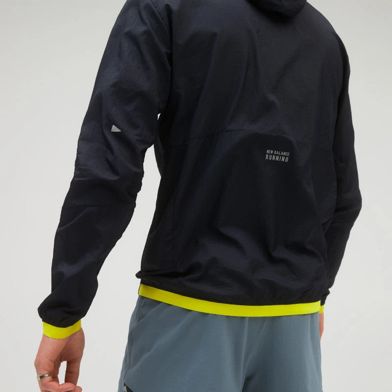 New Balance Men's Printed Impact Run Light Pack Jacket - Sulphur Yellow Apparel 4 New Balance Men's Printed Impact Run Light Pack Jacket - Sulphur Yellow Apparel