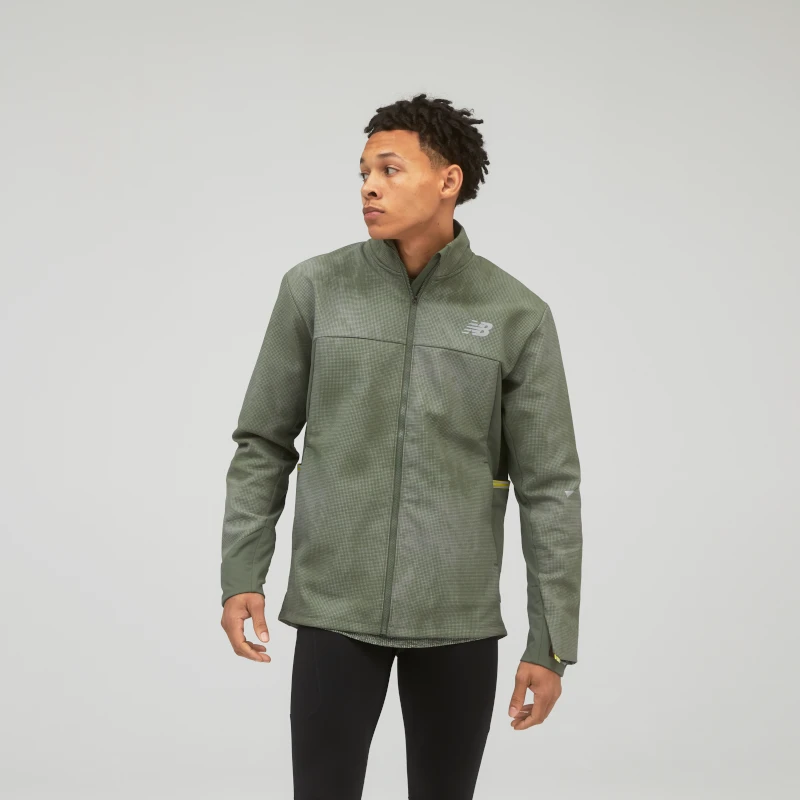 New Balance Men's Reflective Impact Run Winter Jacket - Norway Spruce 1 New Balance Men's Reflective Impact Run Winter Jacket - Norway Spruce