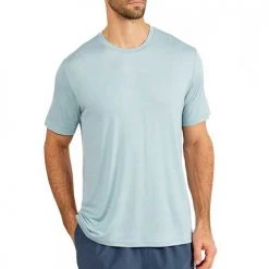 Free Fly Apparel Men's Bamboo Motion Tee - Ocean Mist