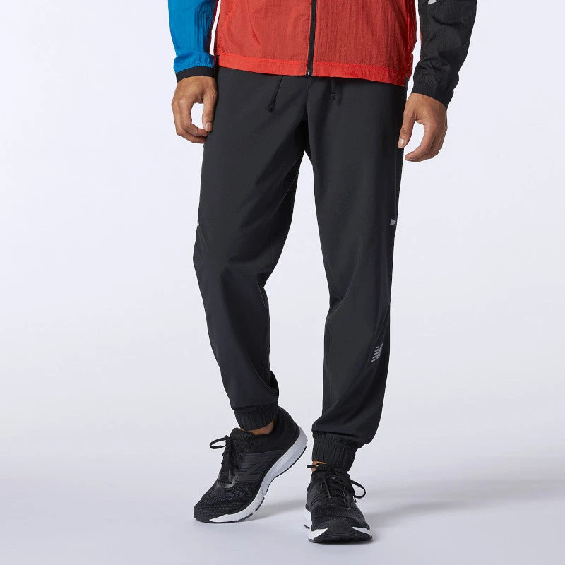 New Balance Bottoms Men's Impact Run Woven Pant - Black 1 New Balance Bottoms Men's Impact Run Woven Pant - Black