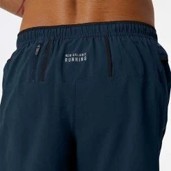 New Balance Apparel Men's Impact Run 5in Short - Natural Indigo