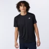 New Balance Men's Accelerate Short Sleeve Top - Black Apparel