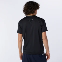 New Balance Men's Accelerate Short Sleeve Top - Black Apparel