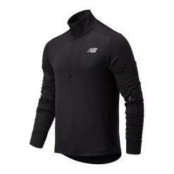 New Balance Apparel Men's NB Heat Grid Half Zip Top - Black