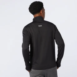 New Balance Apparel Men's NB Heat Grid Half Zip Top - Black 10 New Balance Apparel Men's NB Heat Grid Half Zip Top - Black