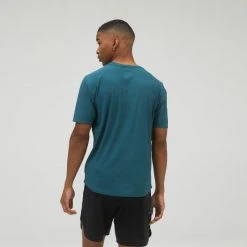 New Balance Apparel Men's Q Speed Jacquard Short Sleeve Top- Mountain Teal