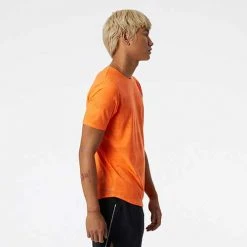 New Balance Men's Q Speed Jacquard Short Sleeve - Vibrant Orange