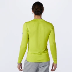 New Balance Men's Q Speed 1NTRO Long Sleeve Top - Sulphur Yellow Apparel 6 New Balance Men's Q Speed 1NTRO Long Sleeve Top - Sulphur Yellow Apparel