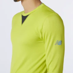 New Balance Men's Q Speed 1NTRO Long Sleeve Top - Sulphur Yellow Apparel 7 New Balance Men's Q Speed 1NTRO Long Sleeve Top - Sulphur Yellow Apparel