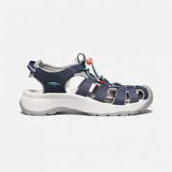 KEEN Women's Astoria West Sandal - Navy/Beveled Glass- Regular (B)