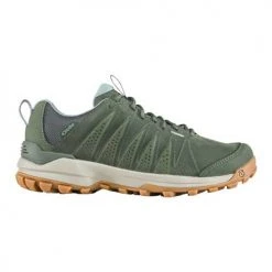 Oboz Shoes Women's Sypes Low Leather B-DRY Hiking Shoe - Thyme - Regular (B)