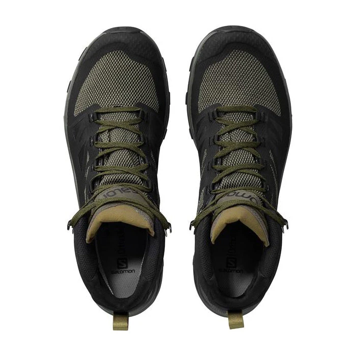 Salomon Shoes Men's Outline Mid GoreTEX Hiking Boot - Black/Beluga/Capers - Regular (D) 3 Salomon Shoes Men's Outline Mid GoreTEX Hiking Boot - Black/Beluga/Capers - Regular (D)