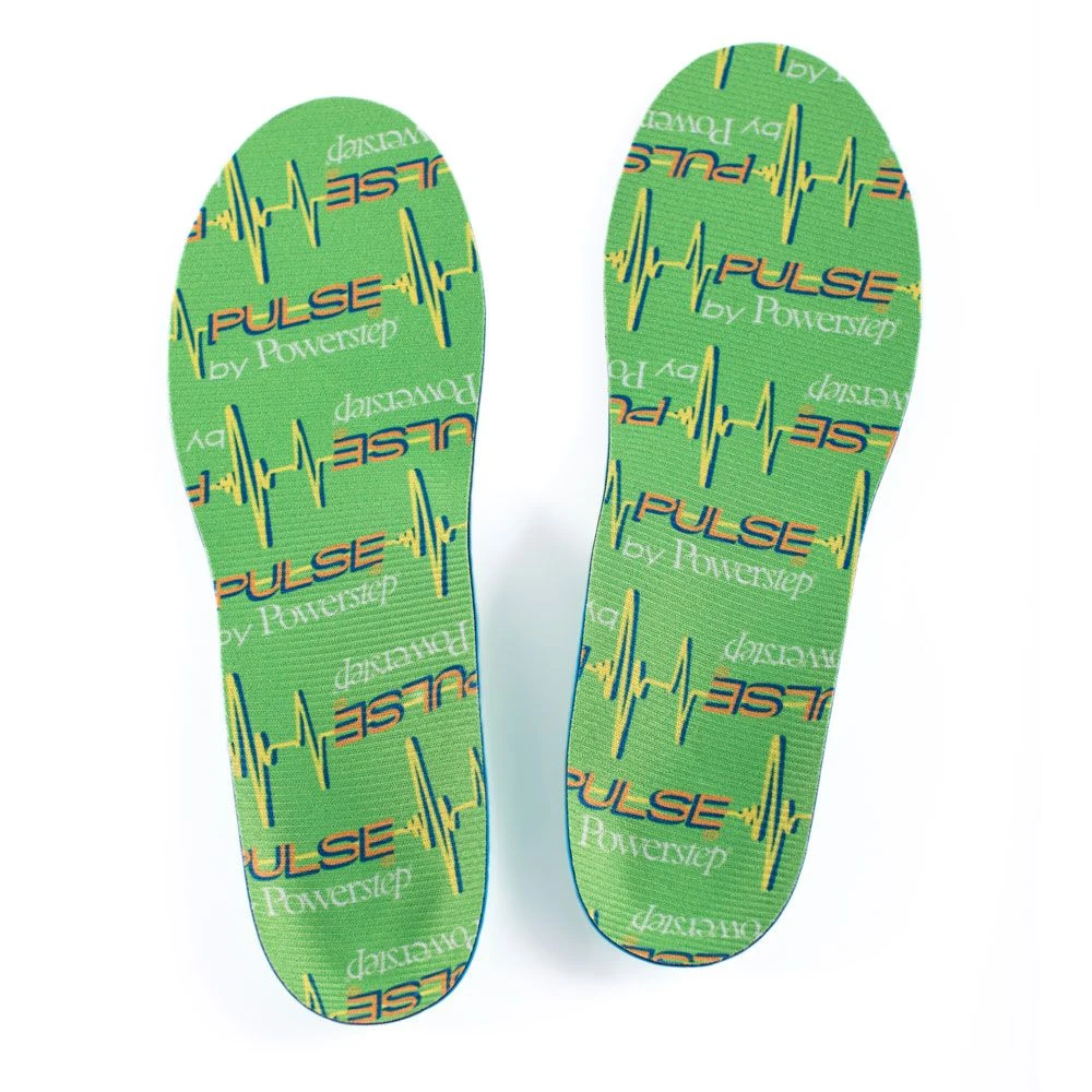 Powerstep Pulse Sport Full Length Insole - Green/Blue Insoles 2 Powerstep Pulse Sport Full Length Insole - Green/Blue Insoles