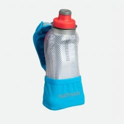 Nathan QuickSqueeze Lite Insulated 12oz Bottle - Blue Me Away/Hibiscus