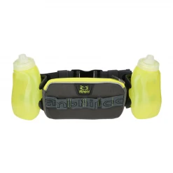 Amphipod Hydration, Belts, And Waterbottles RunLite Xtech 2 Plus Running Belt - Charcoal And Bright Green