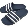 Adidas Unisex Adilette Slide Sandals - Navy-Regular (D) Shoes