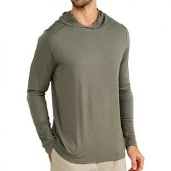 Free Fly Men's Bamboo Shade Hoody - Fatigue