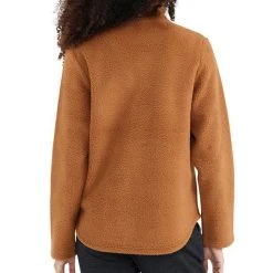 Free Fly Tops Women's Bamboo Sherpa Fleece Half Zip - Camel