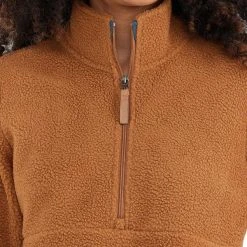 Free Fly Tops Women's Bamboo Sherpa Fleece Half Zip - Camel 8 Free Fly Tops Women's Bamboo Sherpa Fleece Half Zip - Camel