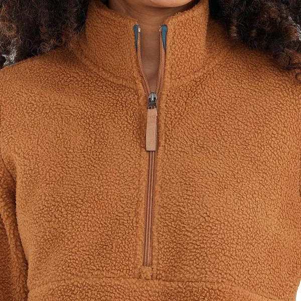 Free Fly Tops Women's Bamboo Sherpa Fleece Half Zip - Camel 4 Free Fly Tops Women's Bamboo Sherpa Fleece Half Zip - Camel