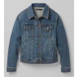 Prana Women's Slate Rim Denim Jacket - True Blue Jackets & Vests
