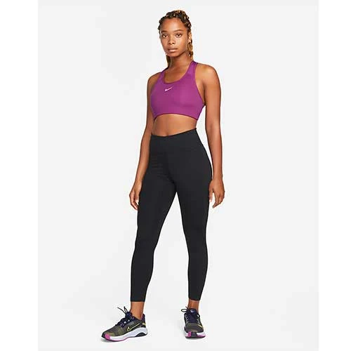 Women's Nike Dri-FIT Swoosh Medium-Support 1-Piece Pad Sports Bra - Sangria Bras 3 Women's Nike Dri-FIT Swoosh Medium-Support 1-Piece Pad Sports Bra - Sangria Bras