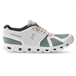 On Running Women's Cloud 5 Push Running Shoe- White/Cobble- Regular (B) Shoes