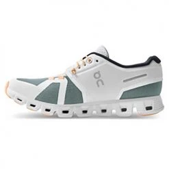 On Running Women's Cloud 5 Push Running Shoe- White/Cobble- Regular (B) Shoes