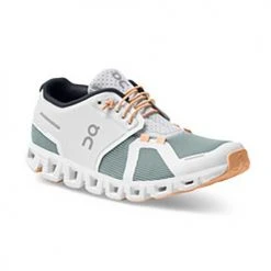 On Running Women's Cloud 5 Push Running Shoe- White/Cobble- Regular (B) Shoes