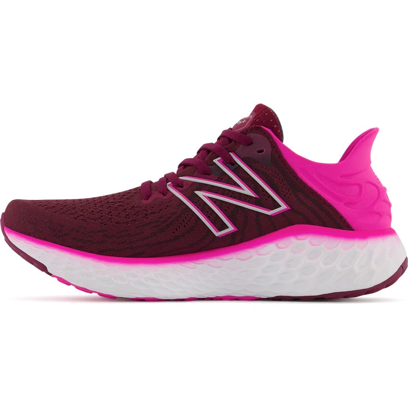 New Balance Women's Fresh Foam 1080 V11 Running Shoe - Garnet/Pink Glo Shoes 2 New Balance Women's Fresh Foam 1080 V11 Running Shoe - Garnet/Pink Glo Shoes