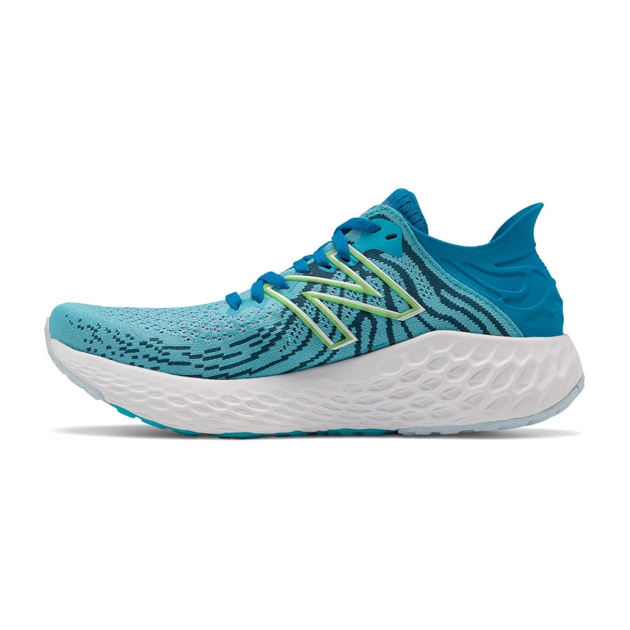 New Balance Women's Fresh Foam 1080 V11 Running Shoe - Virtual Sky/Bleached Lime Glo Shoes 2 New Balance Women's Fresh Foam 1080 V11 Running Shoe - Virtual Sky/Bleached Lime Glo Shoes