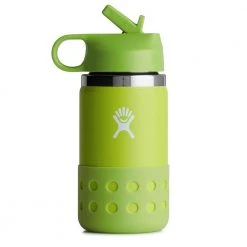 Hydro Flask 12 Oz Kids Wide Mouth Flex Straw & Boot - Firefly/Seagrass Hydration, Belts, And Waterbottles