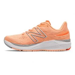New Balance Women's Fresh Foam 860 V12 Running Shoe - Light Mango/Dynomite