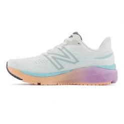 New Balance Women's Fresh Foam 860 V12 Running Shoe - White/Blue Chill Shoes