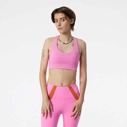 New Balance Women's NB Fuel Bra - Vibrant Pink Bras 1 New Balance Women's NB Fuel Bra - Vibrant Pink Bras