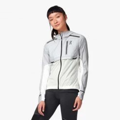 On Running Women's Weather Jacket - Grey/White