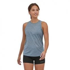 Patagonia Tops Women's Ridge Flow Tank - Light Plume Grey