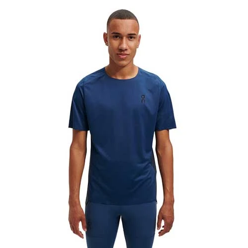 On Running Men's Performance-T - Denim/Navy Apparel 1 On Running Men's Performance-T - Denim/Navy Apparel