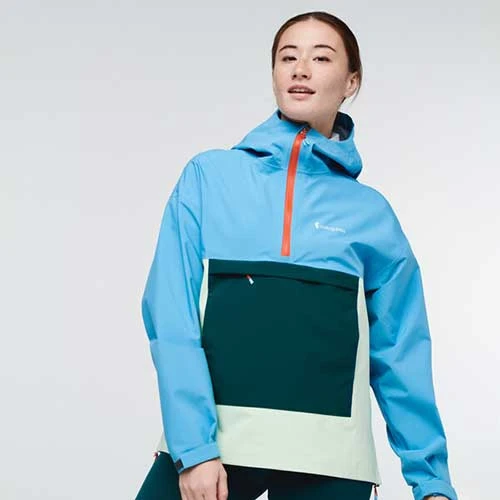 Cotopaxi Women's Cielo Rain Anorak - River Tops 2 Cotopaxi Women's Cielo Rain Anorak - River Tops