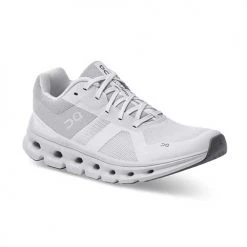 On Running Shoes Women's Cloudrunner Running Shoe - White/Frost - Wide (D)