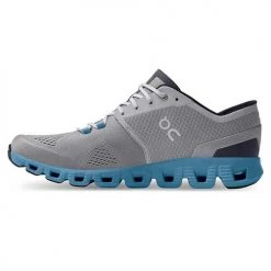 On Running Men's Cloud X 2.0 Running Shoe - Alloy/Niagara - Regular (D) Shoes