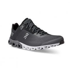 On Running Men's Cloudflow 3.0 Running Shoe - Black/Asphalt - Wide (2E) Shoes