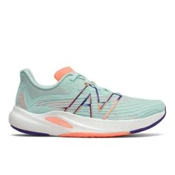 New Balance Women's Fuel Cell Rebel V2 Running Shoe - White Mint/Citrus Punch Shoes